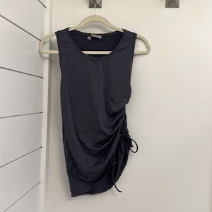 Athleta Sleeveless Woman’s Sunchaser UPF tank, grey, size S.